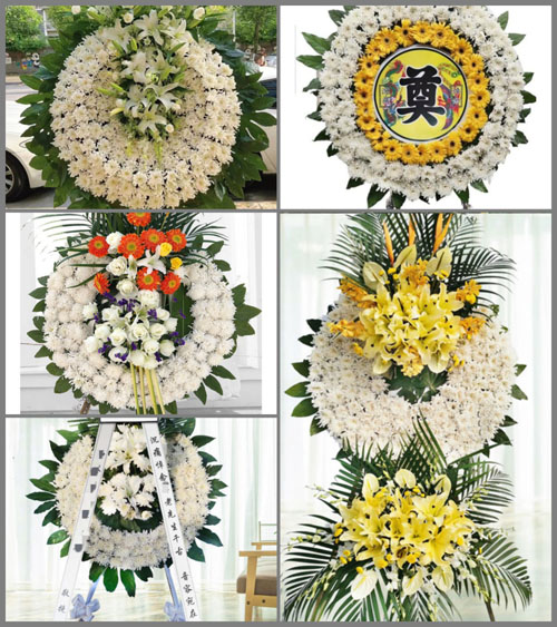 广东肇庆市四会市大沙镇安平村花圈速递